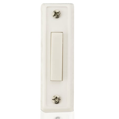 NEWHOUSE HARDWARE Unlighted Door Chime Push Button, White BT1W